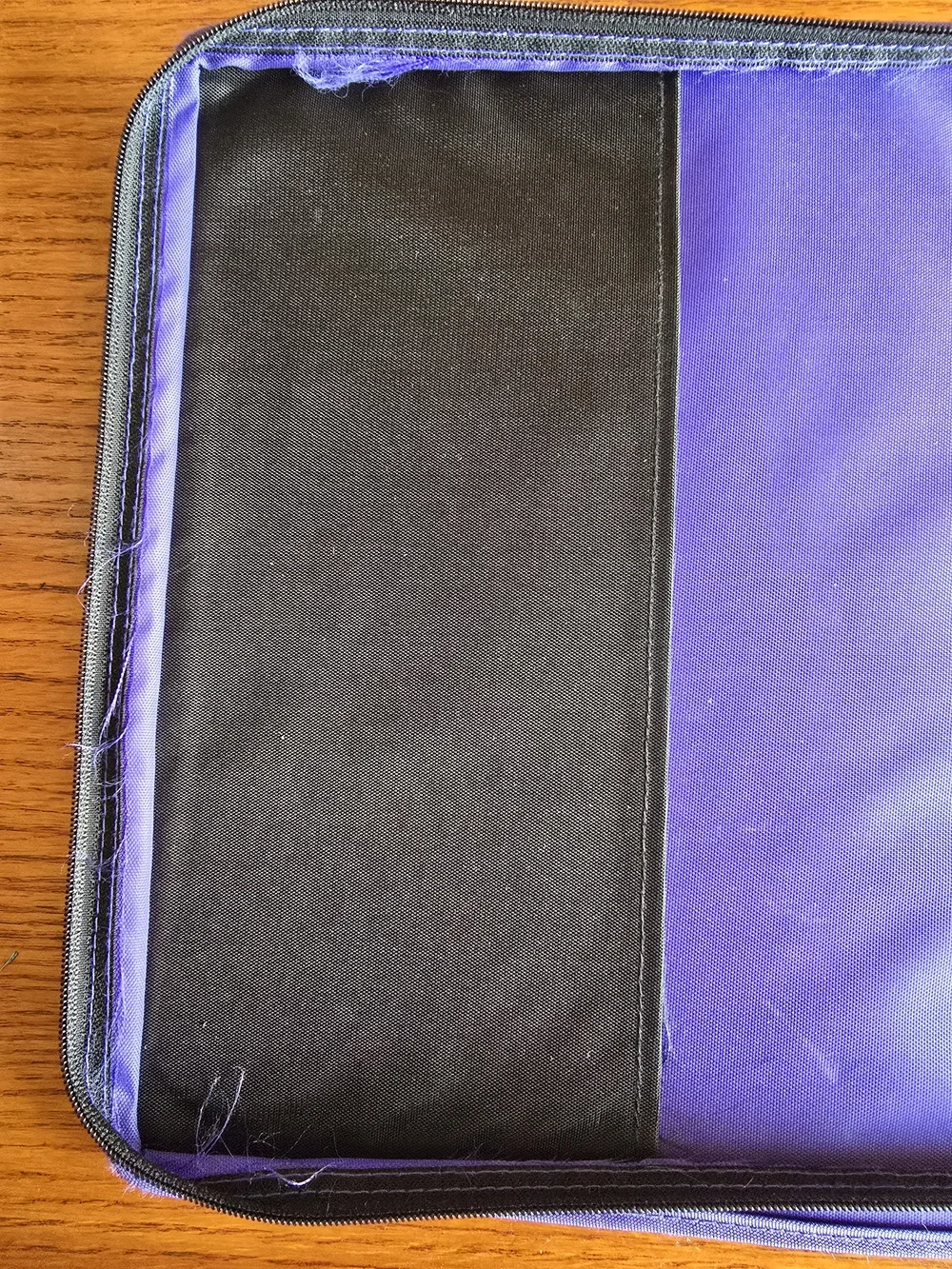 Nike Purple and Black Zippered Binder Sleeve